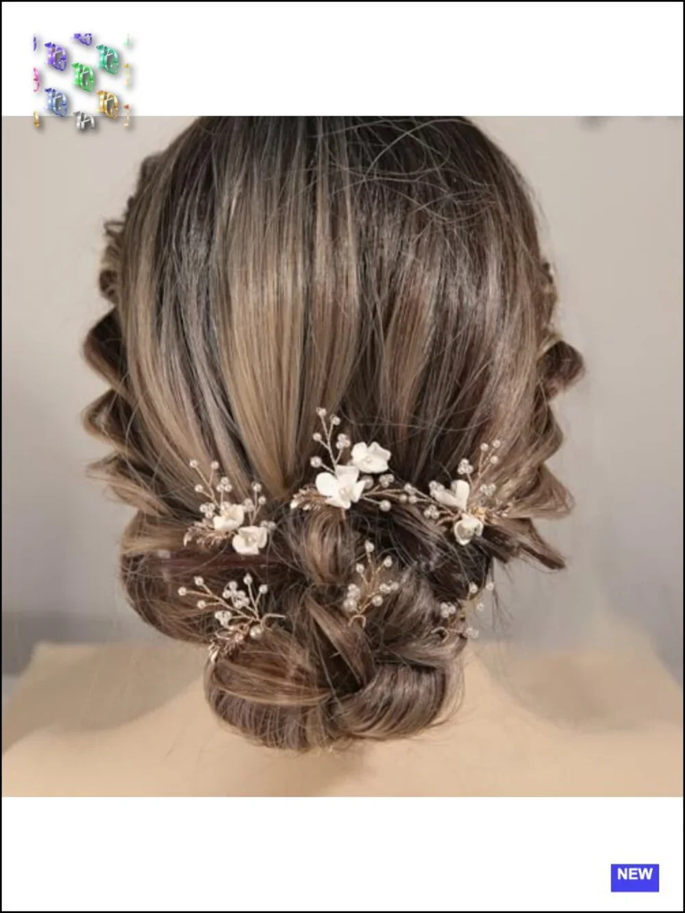 Handmade Pearl Floral Bridal Hair Pins Wedding Hair Accessories